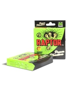 Шнур Raptor PE 135м флуоресцентный зеленый 2 0 22мм 17 2кг Power phantom