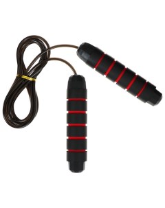 Скакалка для фитнеса скоростная с подшипником 280 см цвет черно красный Onlitop