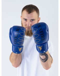 Перчатки боксерские ELITE CLUB PVC 8 oz синие Fireice