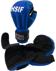 Перчатки для рукопашного боя Fight 1 HSIF С4ИХ HSIF синие M 10 ун Рэй-спорт