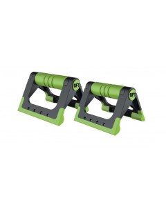 Упоры для отжиманий складные черно зеленые FT PUB GN Fitness tools inc