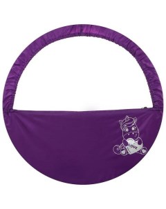 Чехол для обруча диаметром 75 см Единорог цвет фиолетовый серебристый Grace dance
