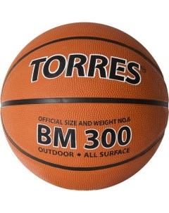 Мяч баскетбольный BM300 арт B02016 р 6 Torres