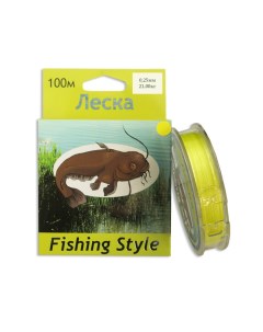 Леска плетеная RL2902 0 25 мм 100 м 21 кг желтый Fishing style