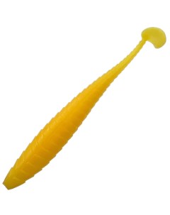 Твистер силиконовый мягкая приманка для спиннинга цвет желтый Bambucho