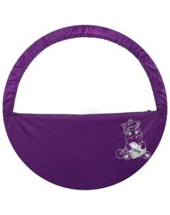 Чехол для обруча диаметром 60 см Единорог цвет фиолетовый серебристый Grace dance