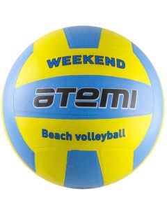 Мяч волейбольный Weekend желто голубой Atemi