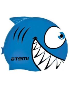 Шапочка для плавания атеми силикон дет рыбка голубая Fc205 Atemi
