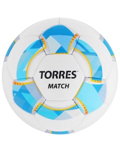 Мяч футбольный Match PU ручная сшивка 32 панели размер 4 403 г Torres