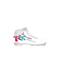 Ботинки для беговых лыж Sport Lady S80519 NNN 2021 белые красные зеленые 36 Tisa