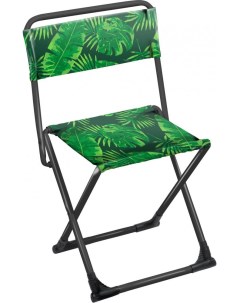 Походный стул НИКА ПС3 2 Тропические листья на темном Nika