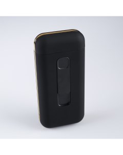Зажигалка портсигар электронная Сиера спираль USB 11 5 х 5 4 см черная Nobrand