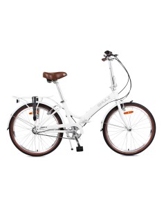 Складной велосипед Krabi V brake белый Shulz