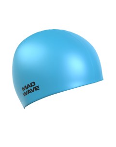 Шапочка для плавания Light Silicone Solid azure Mad wave