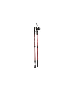 Палки для скандинавской ходьбы с пласт ручкой 3 х секцион красный ENW 003 Espado
