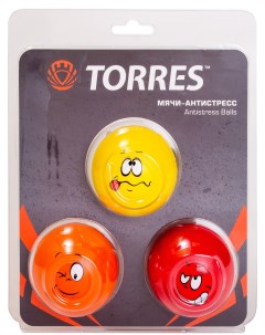 Кистевой эспандер AL0026 желтый красный оранжевый 3 шт Torres