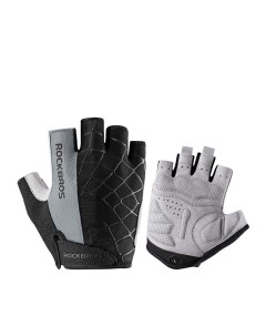 Перчатки велосипедные перчатки спортивные S109 цвет черный серый M 7 5 Rockbros