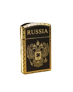 Зажигалка газовая RUSSIA 1 х 3 5 х 6 см черная Nobrand