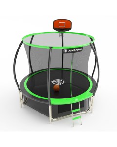 Батут 8ft Pro Inside Basket Green лестница защитные сетки баскетбольный набор Jump power