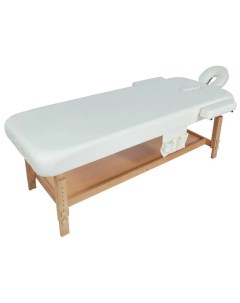 Стационарный массажный стол деревянный FIX MT2 цвет белый Med-mos