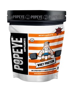Протеин Whey Protein 908 грамм шоколадный миндаль Popeye supplements