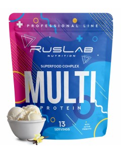 Многокомпонентный протеин Multi Protein Superfood Complex 416г вкус ваниль Ruslabnutrition