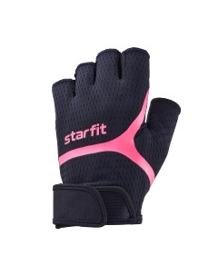 Перчатки для фитнеса WG 103 черный малиновый Starfit