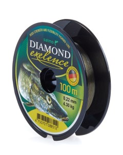 Леска монофильная Diamond Exelence 0 22 мм 100 м 4 3 кг yellow Salmo