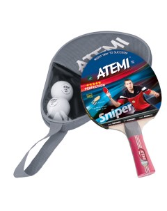 Набор для настольного тенниса Sniper APS 1 ракетка 2 мяча чехол Atemi