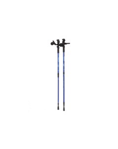 Палки для скандинавской ходьбы с пласт ручкой 3 х секцион синий ENW 003 Espado