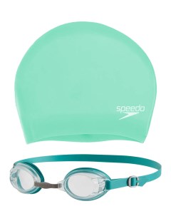 Очки для плавания Jet шапочка Long Hair Cap для длинных волос в комплекте Speedo