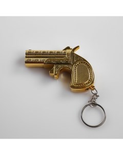 Зажигалка газовая Золотой пистолет 7 3 х 5 см Nobrand