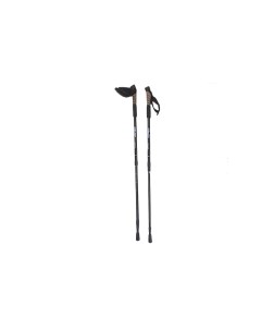 Палки для скандинавской ходьбы с ручкой из пробки 3 х секцион черный ENW 004 Espado