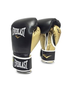 Боксерские перчатки Powerlock черно золотые 14 унций Everlast