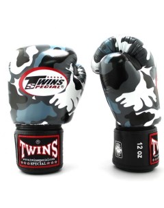 Боксерские перчатки FBGVL3 AR FANCY BOXING GLOVES серые 16 унций Twins