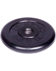 Обрезиненный диск Barbell d 51 мм чёрный 2 5 кг 449 Mb barbell