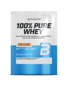 Протеин 100 Pure Whey 28 г шоколад арахисовое масло Biotechusa
