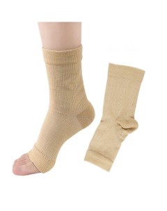 Компрессионные носки д поддержки голеностопа с открытым носком Цвет Бежевый Размер S M Nobrand