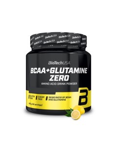 Комплекс аминокислот BCAA Glutamine Zero порошок 480 г лимон Biotechusa