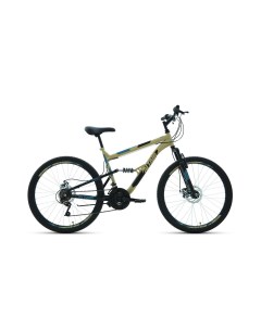 Велосипед MTB FS 26 2 0 disc 2021 16 бежевый черный Altair