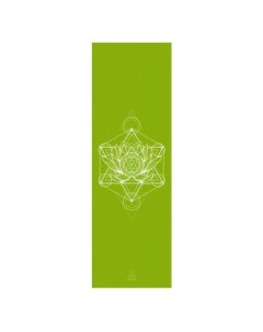 Коврик для йоги и фитнеса Чакра зеленая 185х60х0 45 Bodhi