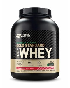 Протеин 100 Whey Gold Standard Natural 2180 г strawberry Optimum nutrition