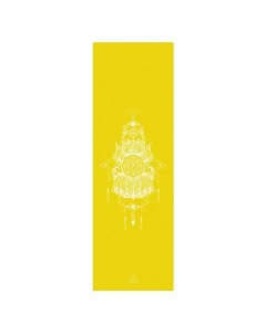 Коврик для йоги и фитнеса Чакра желтая 185х60х0 45 Bodhi