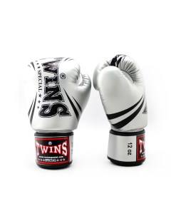 Боксерские перчатки FBGVS3 TW6 Fancy Boxing Gloves серебристые 14 унций Twins