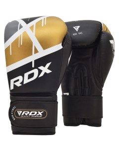 Боксерские перчатки Boxing Glove BGR F7BGL черный золотой 10 унций Rdx