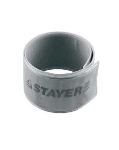 Браслет MASTER светоотражающий самофиксирующийся серый Stayer