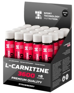 L Carnitine 3600 20 амп вкус клубника Sport technology nutrition