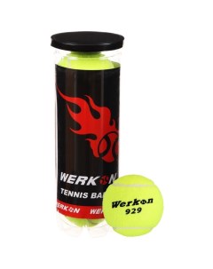 Мяч теннисный WERKON 929 в тубе набор 3 шт Nobrand