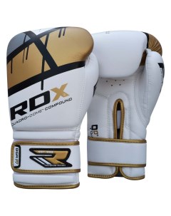 Перчатки боксерские BOXING GLOVE BGR F7 GOLDEN золотой искусственная кожа 10oz Rdx