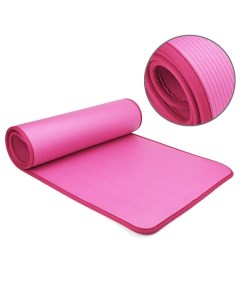 Коврик для йоги и фитнеса в чехле розовый с кантом 183х61х1см Nbk